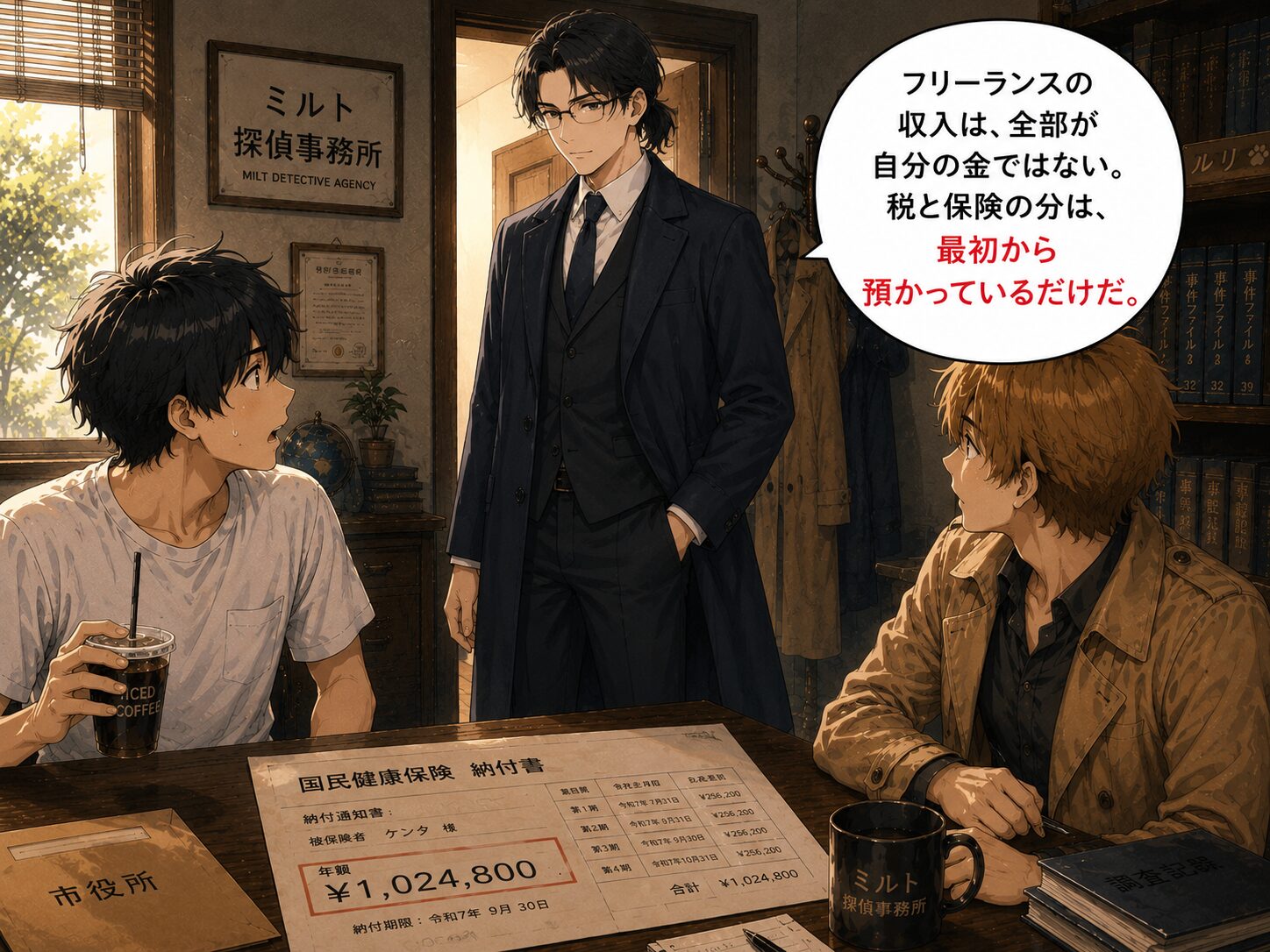 ケイイチロウがひとこと告げる