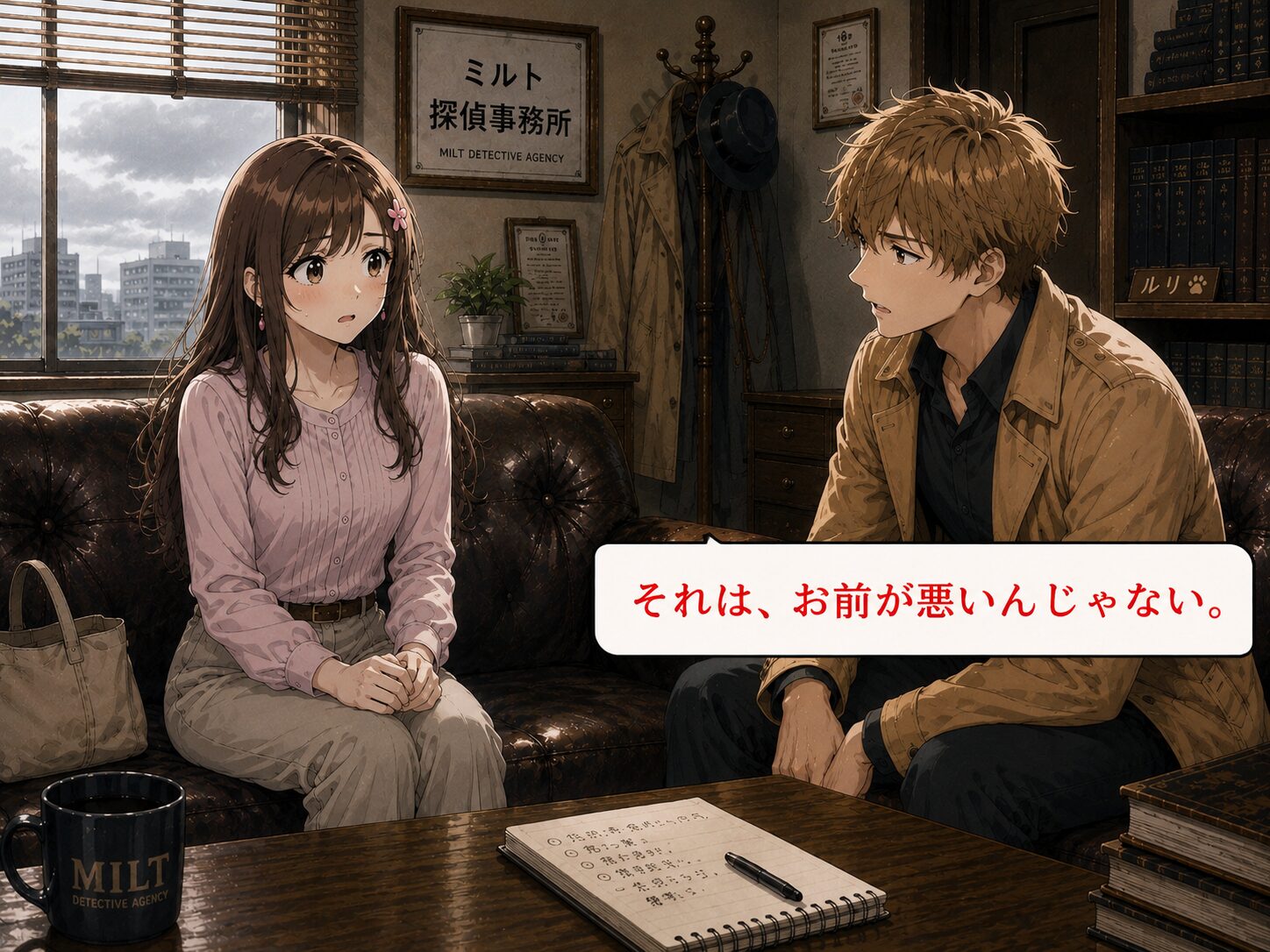 コーキが「それは、お前が悪いんじゃない」と伝える