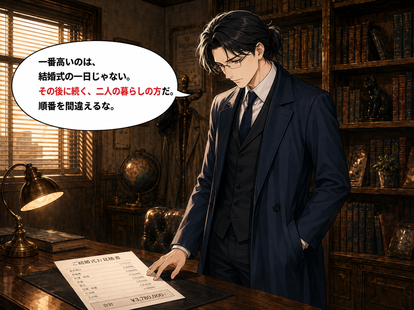 ケイイチロウが暮らしの順番について語るシーン