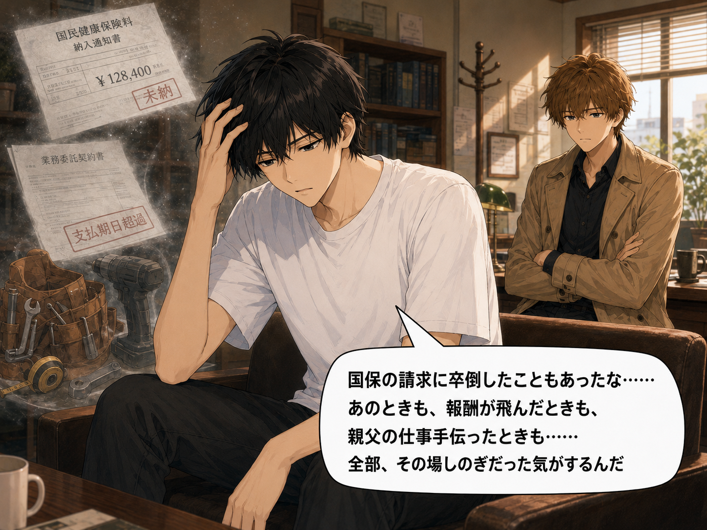 過去の相談を振り返るケンタ