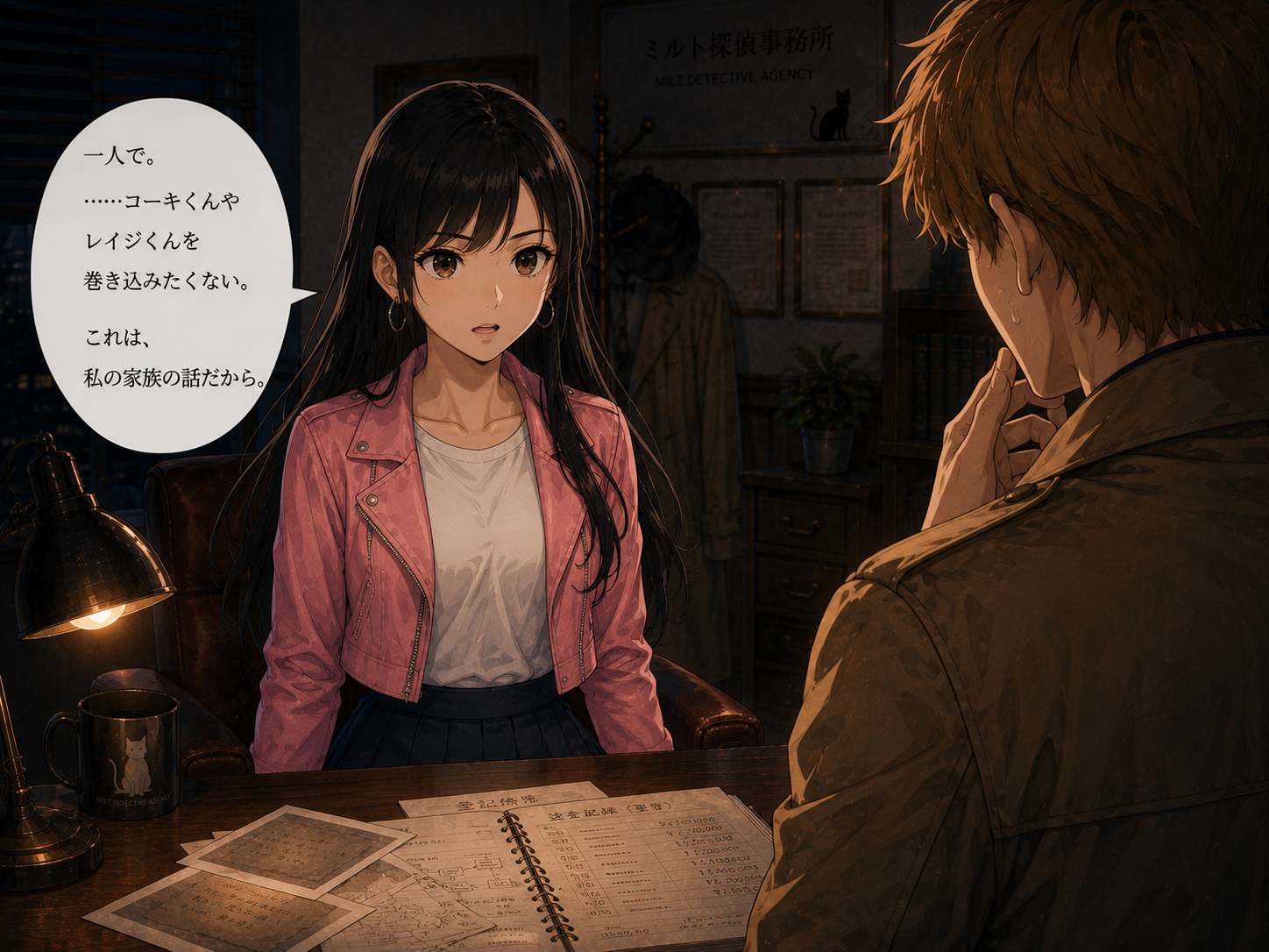 一人で行くと決意するミサキ
